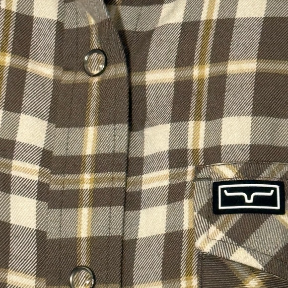 Kimes Ranch Women's Plaid Snap Cowgirl Shirt Coolmax Bamboo Cotton Flannel Small - Picture 3 of 9
